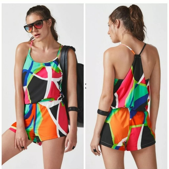Fabletics Neema Multicolored Sleeveless Romper